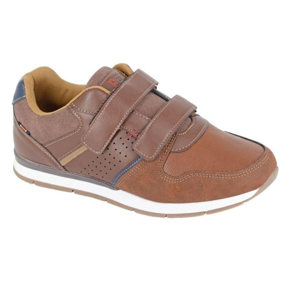 R21 Mens Synthetic Nubuck Sneakers / Brown